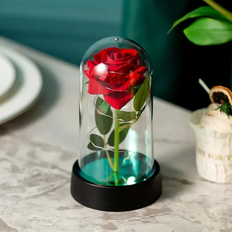 Eternal Rose Flower Luminous Decoration - Mother's Day Gift for Wedding, Home Decor, Girlfriend, Valentine's Day, Birthday