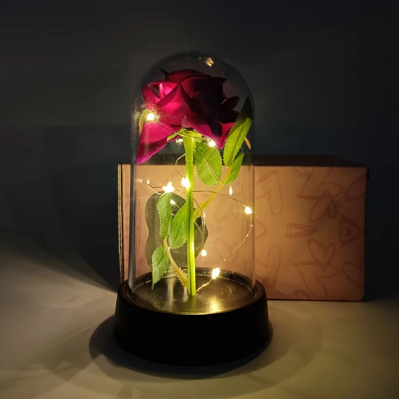 Eternal Rose Flower Luminous Decoration - Mother's Day Gift for Wedding, Home Decor, Girlfriend, Valentine's Day, Birthday